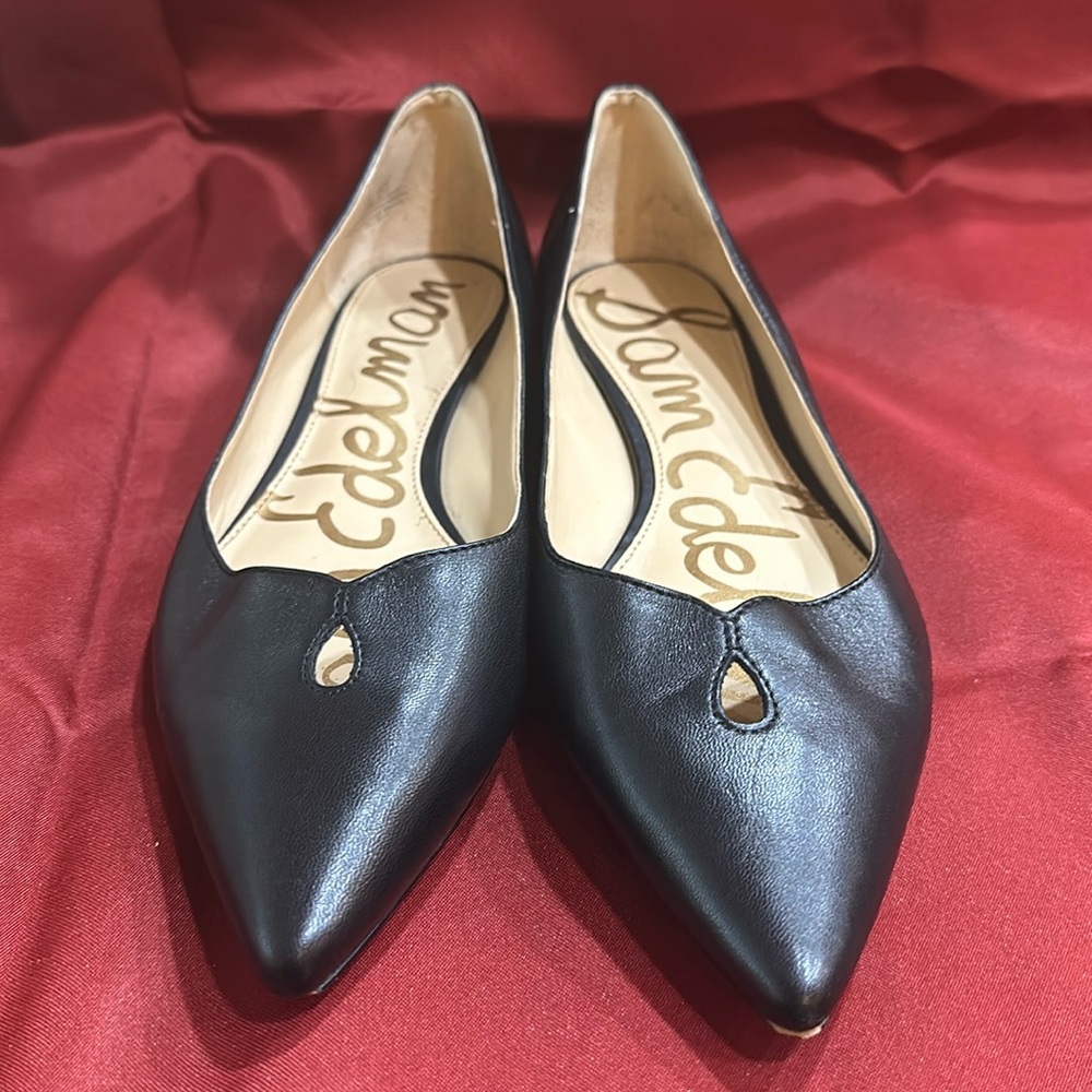 Sam Edelman size 9 black leather flats